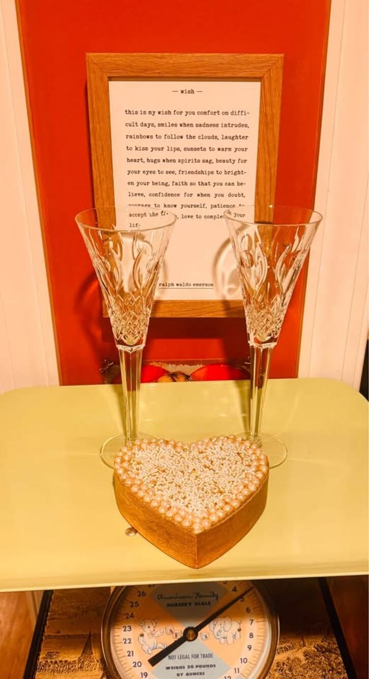 Vintage Waterford Millennium Peace Champagne Flutes – Crystal Toasting Glasses